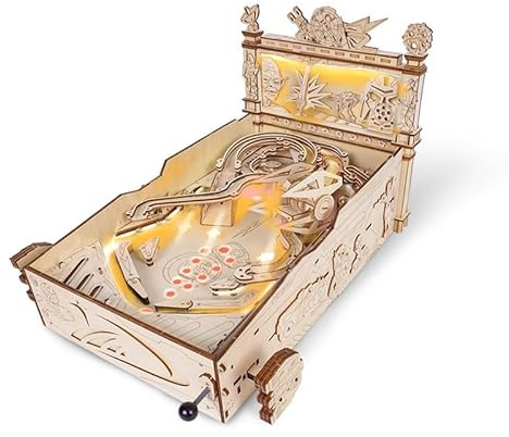 MYDZSWZX 3D-Flipper-Holzpuzzle, lustiges Tischspiel, mechanische Modellbausätze aus Holz for Selbermachen, Weihnachts- und Geburtstagsgeschenke for Teenager, 329 Teile.
