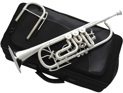 Professionelles Instrument Trompete Professionelle Versilberte B Trompete Mit Drehventil