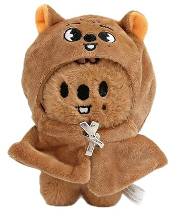 Skzoo Plüsch Schlüsselanhänger Kuscheltier Cartoon Wolf Chan/Leebit/Dwaekki/Jiniret/Quokka/Bbokari/Puppym/Foxi.ny Plüschfigur K Pop SchlüSselanhänger Anhänger Schlüsselring für Stray Fans-13cm