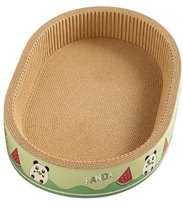 Cat Scratching Bed - Ergonomic Chew Scratching Board | Scratching Pad for Indoor Cats and Multifunctional, Safe, for Living Room, Bedroom, Balcony, Skiing Floor