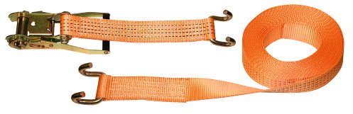 Kerbl Ratschenzurrgurt mit Klauenhaken 2-teilig – Orange 8 m (Maße 50 mm x 8 m, Zugkraft 4000 kg) 37143