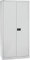 BISLEY Flügeltürenschrank Universal, 4 verzinkte Fachböden, 5 OH, Metall, 645 Lichtgrau, 50 x 91.4 x 195 cm