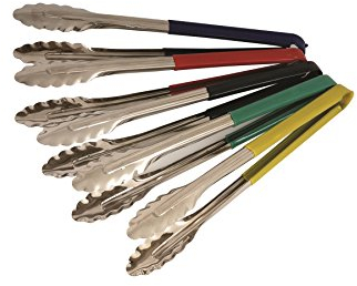 Nextday Catering Equipment Supplies nev-cct31bk color coded pinzas, acero inoxidable, 31 cm), color negro