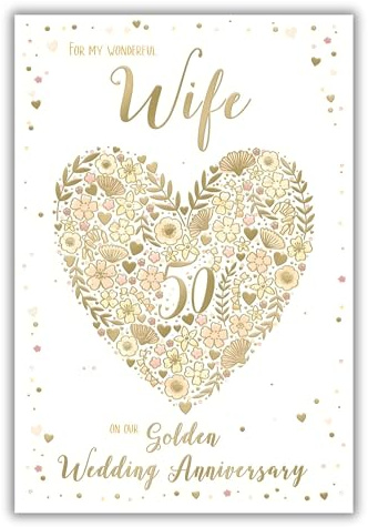 For My Wonderful Wife On Our Golden Anniversary Card 50 Years
