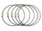 Perlin 10 Edelstahl Halskette Schmuckteile Memory Wire Spiraldraht 54cm SCHWARZ M293