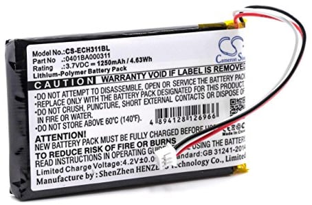 vhbw Akku kompatibel mit Elca MITO-Vetta, Mago-EVO, EVO, Vetta Fernbedienung Remote Control (1250 mAh, 3,7 V, Li-Polymer)
