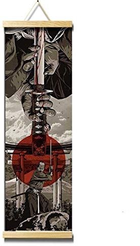 Crewell hochauflösendes Leinwand-Gemälde, Wall-Art-Poster, Heimdekoration im japanischen Stil, hängendes Bild für Wohn- und Schlafzimmer, B, 40 * 128 cm