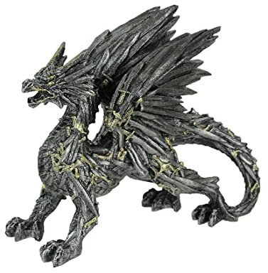 Dragon of Blades Decorative Fantasy Statue Home Decor Figurine Sword Sculpture