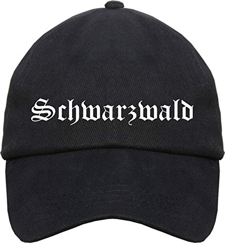 sostex Schwarzwald Cappy - Altdeutsch Bedruckt - Schirmmütze Cap Einheitsgröße Schwarz