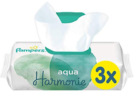 Pampers - Aqua Harmonie - Lingettes Bébé - Lot de 9 Paquets de 48 (432 lingettes)