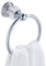 DOOT Modern Rund Handtuchhalter Handtuchring, Wandmontag Badezimmer Accessoires besteht aus Legierung mit Kristall Boden Silber Chrom Finished zum Bohren