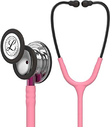 3M Littmann Classic III (Neu - 5962) Stethoskop (mirror Edition/perlmutt/pinker Schlauchanschluss/smoke Ohrbügel)