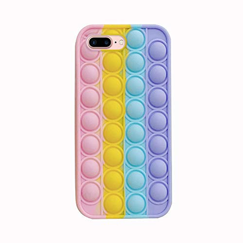 Fidget Toys Phone Case, Pop Fidget Phone Case, Pop Fidget Reliver Stress Toy Bubble Phone Case, Pop Bubble Protecive Phone Case, Shockproof Mobile Phone Case, iPhone 7 Plus/8 Plus