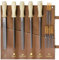 YOCAMIRAGA 15-teiliges Metallfeilen-Set, 5 Metallfeilen für Holz und Metall und 10 Nadelfeilen-Set für Schleifarbeiten mit Rolltasche aus Kunstleder.