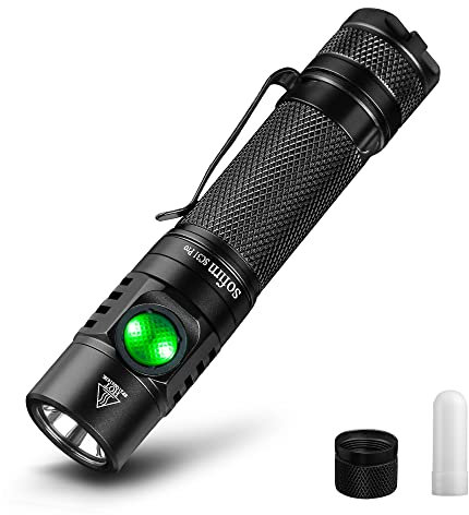 sofirn SC31 Pro Rechargeable EDC Flashlight, Super Bright 2000 Lumens Pocket Flashlight with SST40 6500K LED, Andruril 2 UI, Water Resistant LED Light with Diffuser Magnetic Tail Cap, for Camping