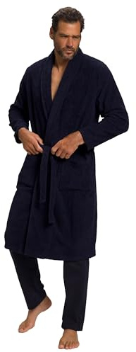 JP 1880 Herren Bademantel dunkel Marine 4XL
