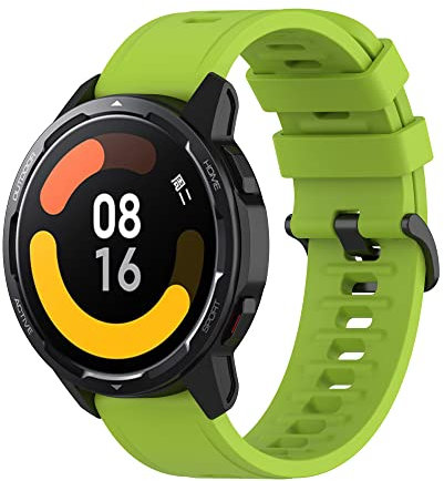 BoLulo Cinturino in Silicone 22 mm per Xiaomi Mi Watch S1 Active, S1, Color 2, Sport - Braccialetto Compatibile