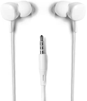 TELLUR Basic Sigma In-Ear-Kopfhörer mit Mikrofon, kabelgebunden, Weiß