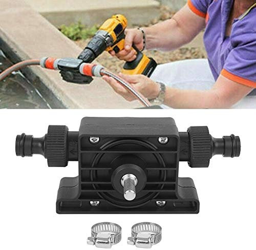 Elektrische Bohrmaschine, tragbare selbstansaugende Mini-Handpumpe mit 2 Anschlüssen für Wasser, Benzin, Öl,
