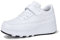 HUSKSWARE Jungen Mädchen Rollschuhe Schuhe Mit 4 Rollen Skateboardschuhe, verstellbar Jugend Schuhe mit Rollen, Weiß 38 EU