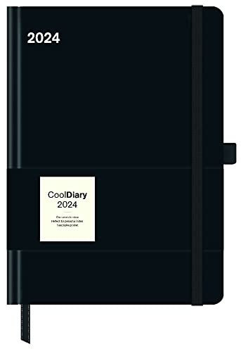 Cool Diary Black - Kalenderbuch A5 - Kalender 2024 - Neumann-Verlag - Taschenkalender - 16 cm x 22 cm