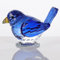 Qianwei Blaue Kristall-Vogel-Figur zum Sammeln – handgefertigte Glas-Tier-Figuren, Kristall, Büro, Schreibtisch, Tisch, Heimdekoration, Briefbeschwerer