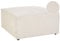 Moderne Ottomane Stoffbezug Cord beige 1-Sitzer Pouf für Modulsofa Lemvig