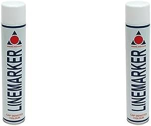 Aerosol Solutions 0901 Line Marker Spray Paint White 750ml (Pack of 2)