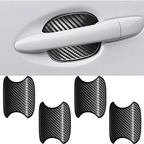 MEDZUK Kompatibel mit Dacia Sandero 3 | Sandero Stepway III 2020-2024 2025 Auto Türgriff Aufkleber Schutzfolie Kratzfeste Lackschutzfolie Zubehör (4 Stücke)