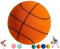 IVMqclicc Hush Handle Basketball Silent Basketball Dribbling Indoor Quiet Basketball Indoor,Foam Basketball, Easy to Grip Silent Ball High Resilience, Safe/Soft/High Elasticity (No.5/8.2 inch, Orange)