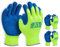 3 x Profi Arbeitshandschuhe Gr.9 (L) Winter | Gefütterte Winter Handschuhe | Gartenhandschuhe Forsthandschuhe | Arbeitshandschuhe Winter mit Latex Beschichtung | 3 Paar Winterhandschuhe Arbeit