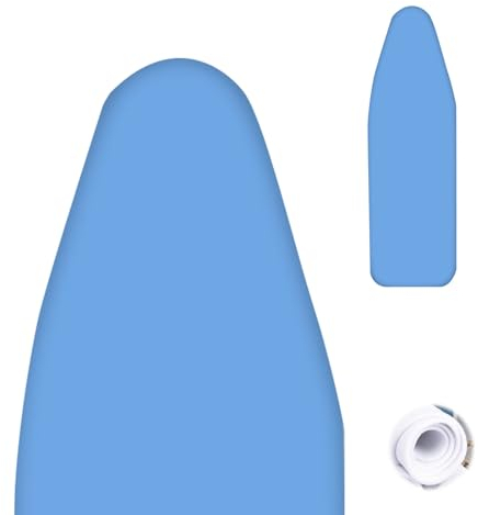 Bügelbrettbezug Und -polster Bügelbrettbezug 120x40 Verdickt - 2 In 1 Design Fleckenabweisende Baumwollpolsterung Volle Größe Universelle Passform Für Bügeltisch Für Schnelleres Bügeln ( Color : Blauw