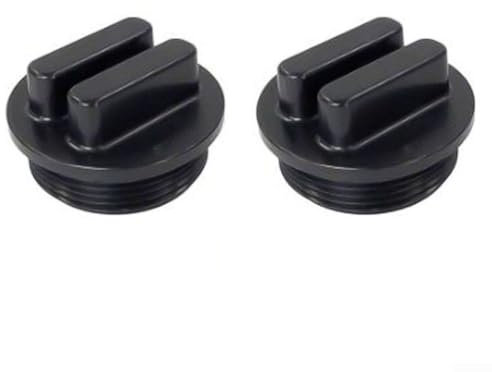 Lot de 2 filtres de piscine 3,8 cm SP1022CBLK, 86202000, 190030, 27001-0022 avec joint torique de rechange pour filtre de piscine Pentair, Darling S7M120, S7M400 (noir)