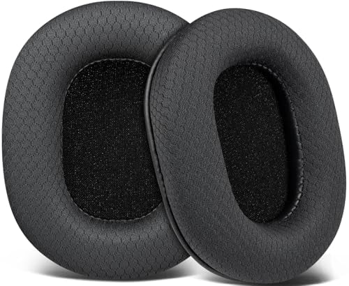 SOULWIT Almohadillas de Repuesto para Audio Technica ATH M50X M50XBT M50RD M40X M30X M20X MSR7 SX1 Monitor,Almohadillas con Tejido de Malla Resistente, Espuma de Alta Densidad
