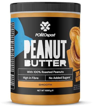 Polleo Erdnussbutter 1000g | 100% Natürlich | Proteinreich | Smooth