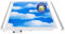 LECOM Deckenlampe LED Deckenleuchte 62x62 3D-SKY LED Panel Deckenbeleuchtung weiße Wolken ziehen über den blauen Himmel 3D-Effekt (mit Aufbaurahmen)