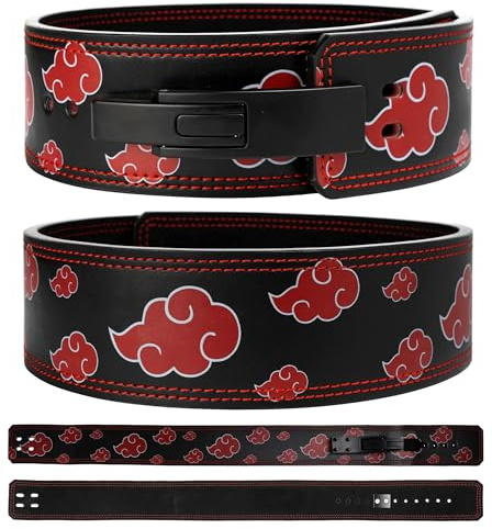 Akatsuki Gewichthebergürtel, 10 mm, Premium-Leder-Gewichthebergürtel für Powerlifting, Bodybuilding, Kreuzheben, Kniebeugen, Training, strapazierfähig, ideal für Männer und Frauen, Größe M
