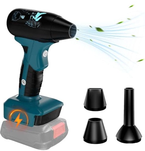 Soffiatore per foglie, compatibile con Bosch da 18 V GBA, mini Duster, Jet Dry Dust Blower, soffiatore di polvere, ventola di polvere elettrica, ventilatore portatile, soffiatore d'aria senza