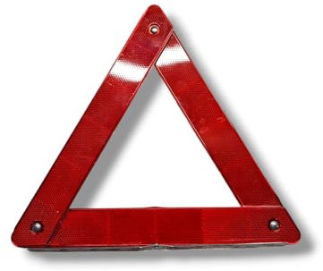 Terryshop74 Triangolo di Emergenza Pieghevole per Auto, Moto e Camper – 1 Pezzo Segnaletico di Sicurezza per Situazioni di Emergenza
