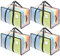 Dntorx 4 Pack 105L Clear Moving Bags Clothes Storage Bags Heavy Duty Moving Totes Packing Bags with Zips for Moving Clothes Bedding Duvet Toys Storage