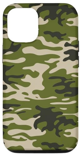 Camo Military Combat Outdoor Tactical Army Green Case for iPhone 12/12 Pro