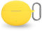 For OnePlus Buds 4 Wireless Earbuds,daunke Soft Silicone Protective Cover,Skin Case with Carabiner,Full Protection,Yellow