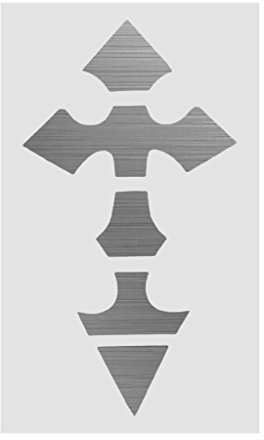 Kruzifix Inlay Decals Griffbrett Aufkleber für E-Akustikgitarre Zubehör Aufkleber für Gitarrenbünde
