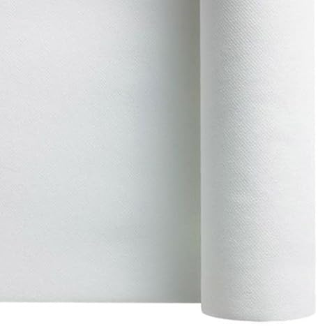Thouy Nappe en Soft Aspect Tissu Blanc en Rouleau 1,20 x 25 m