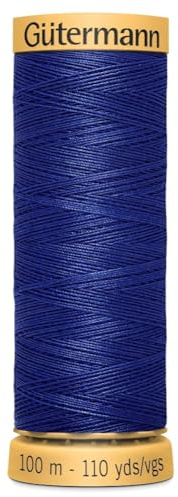 Gutermann Natural Cotton 100m Quilting Sewing Machine Sewing Thread Blue - 4932