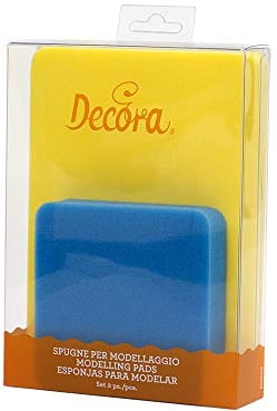 Decora Set 2 Modelling Pads Tamponi per Modellare, Spugna, Blu, 19 x 14 x 4 cm
