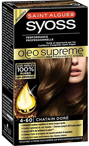 ST Alge Syoss – Haarfarbe Oleo Suprem 4 – 60, kastanienbraun Dore