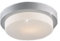 Lampenlux LED Aussenleuchte Dario IP44 230V E27 Ø35cm Deckenlampe Badlampe Rund Glas Nickel Terasse Deckenleuchte