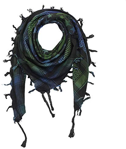 Freak Scene Sterne groß & klein schwarz - Tie dye-Batik-bunt 02-100x100 cm - Pali Palästinenser Arafat Tuch - 100% Baumwolle