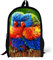 HUGS IDEA Lustiger, leichter Rucksack mit buntem Papageien-Motiv, für Kinder
